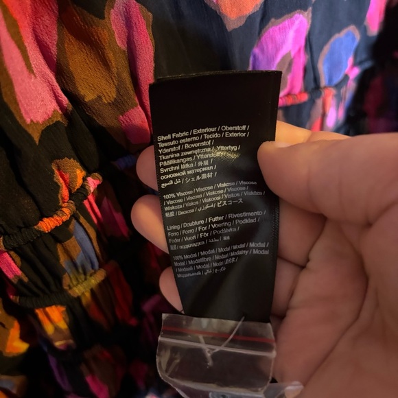 Farm Rio iridescent Leopard Elegant Multicolor Women's Dress Small NWOT - Picture 8 of 8